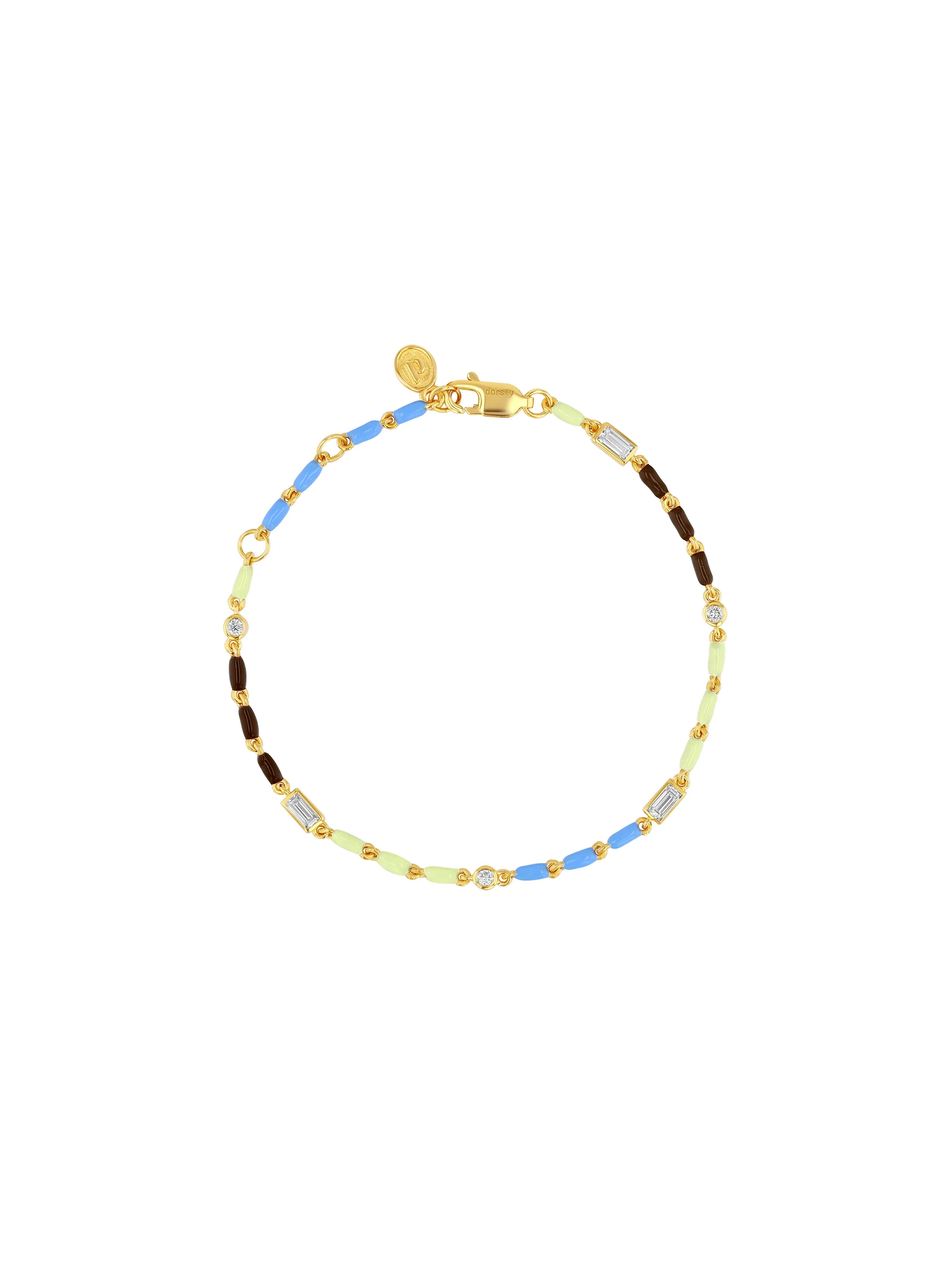 ENAMEL AND MOISSANITE BRACELET IN LUNE | Dorsey