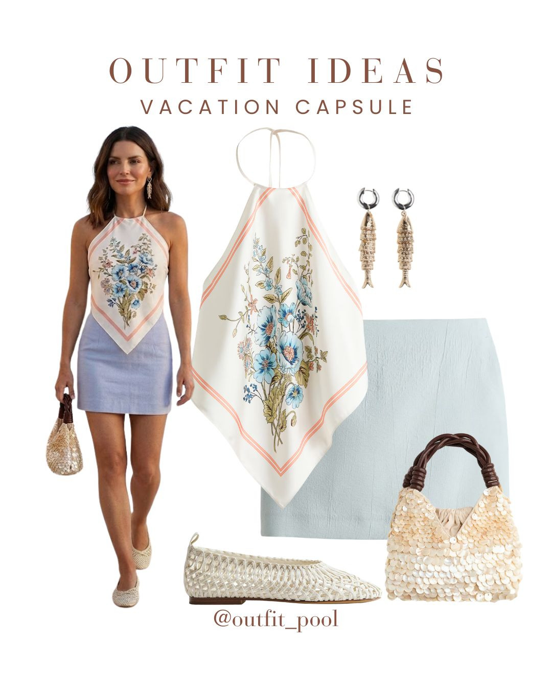 Vacation capsule wardrobe = pack less, style more 🌴✨ Curated the ultimate vacation capsule wardrobe with versatile pieces that mix & match effortlessly — so you can travel lighter without sacrificing style 🙌 🤍 Flowy skirt — dress it up for dinner or keep it casual for daytime 👕 Basic tank tops — easy layering pieces that go with everything ☀️ Oversized shirt + linen pants set — chic, breathable, and perfect for travel days 👖 Denim shorts — your go-to for beach days & exploring 👜 Neutral accessories — sandals, tote bags & sunnies to complete every look Minimal packing, maximum outfit options — because a smart capsule wardrobe makes vacation styling so easy 💫 (Vacation Capsule Wardrobe, Travel Capsule Wardrobe, Vacation Packing Essentials, Summer Travel Outfits, Minimalist Travel Style, Capsule Wardrobe for Vacation, Resortwear Capsule, Vacation Outfit Ideas, Mix and Match Outfits, Neutral Vacation Outfits, Euro Summer Wardrobe, Beach Vacation Style, Holiday Packing List, Chic Travel Style, Weekend Getaway Wardrobe, Carry On Wardrobe Essentials, Vacation Outfit Inspiration, Travel Fashion Essentials, Resort Vacation Outfits) 

 #LTKgrwm #LTKootd #LTKTravel