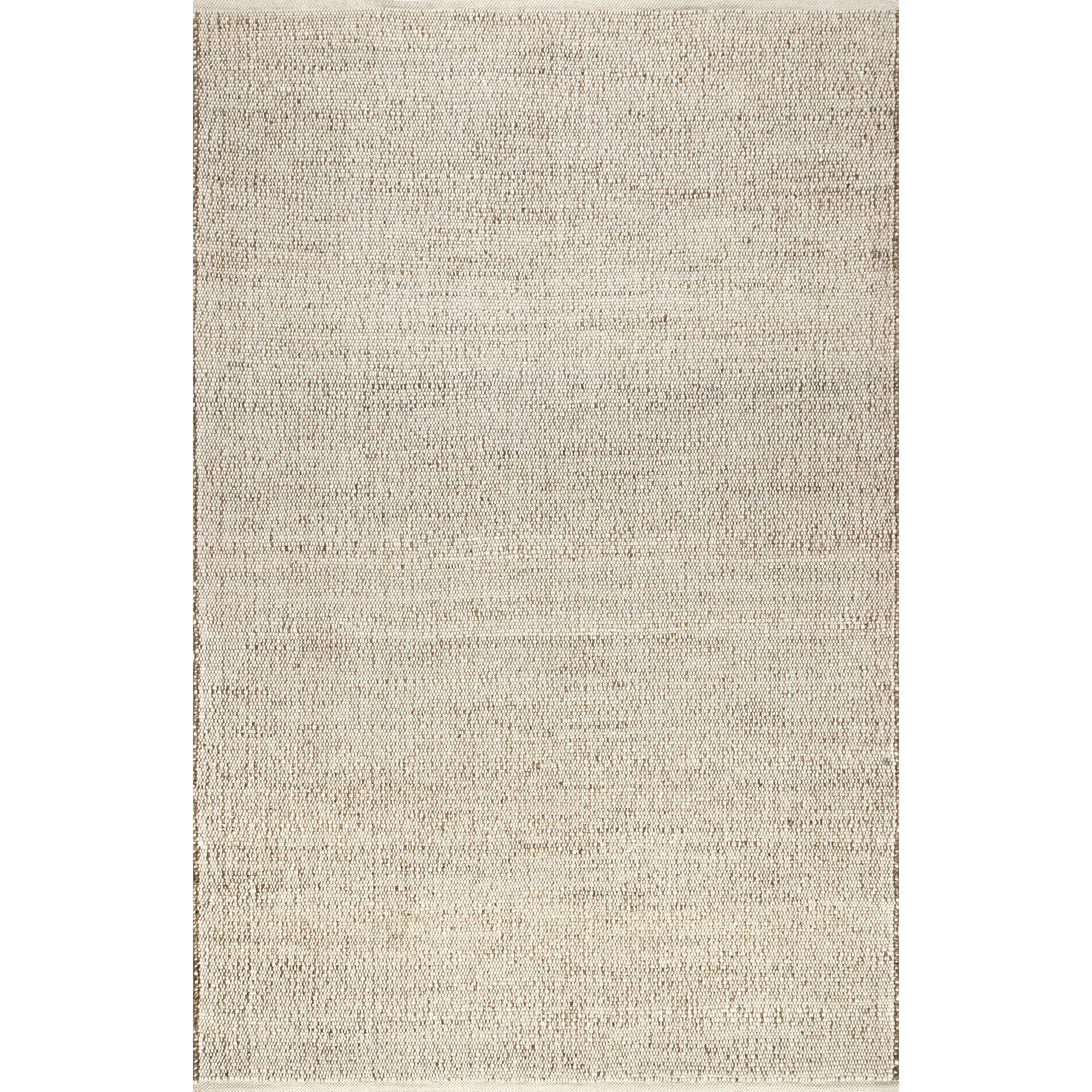 Helton Handmade Flatweave Jute/Cotton Beige Rug | Wayfair North America