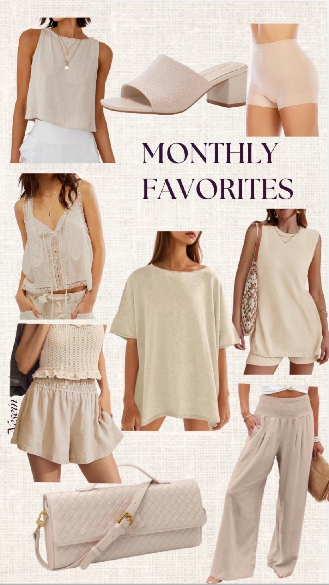 Vacation outfit ideas.  Linen look.  Pinterest aesthetic. European aesthetic.  Resort wear #founditonamazon