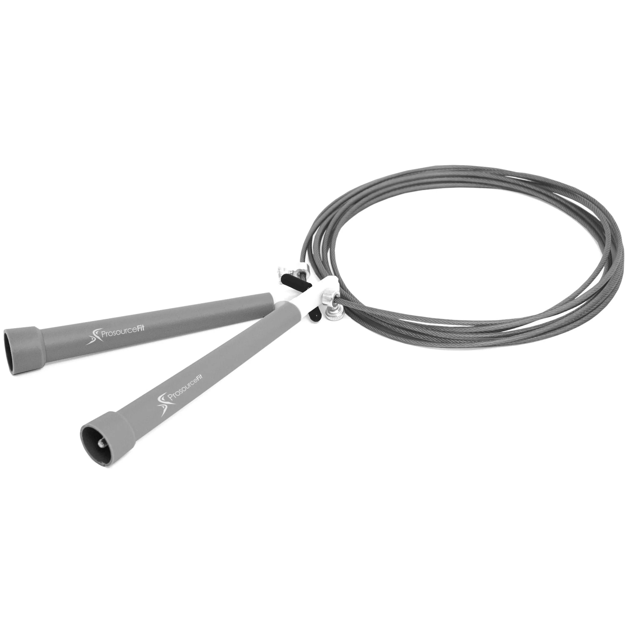 ProsourceFit Speed Jump Rope 10" Adjustable Length with Plastic Handles, Grey - Walmart.com | Walmart (US)