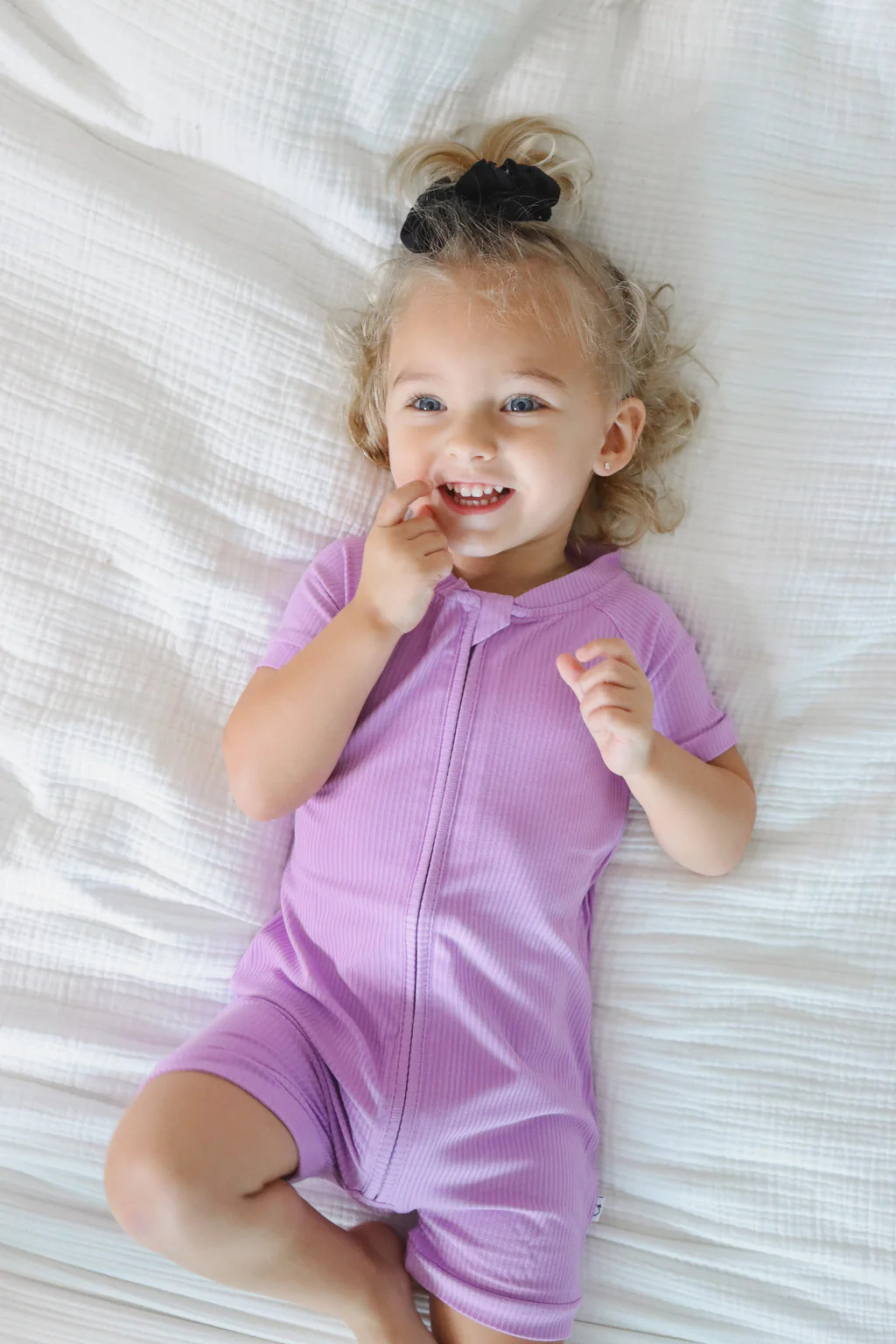 PURPLE RIB DREAM SHORTIE | Dream Big Little Co.