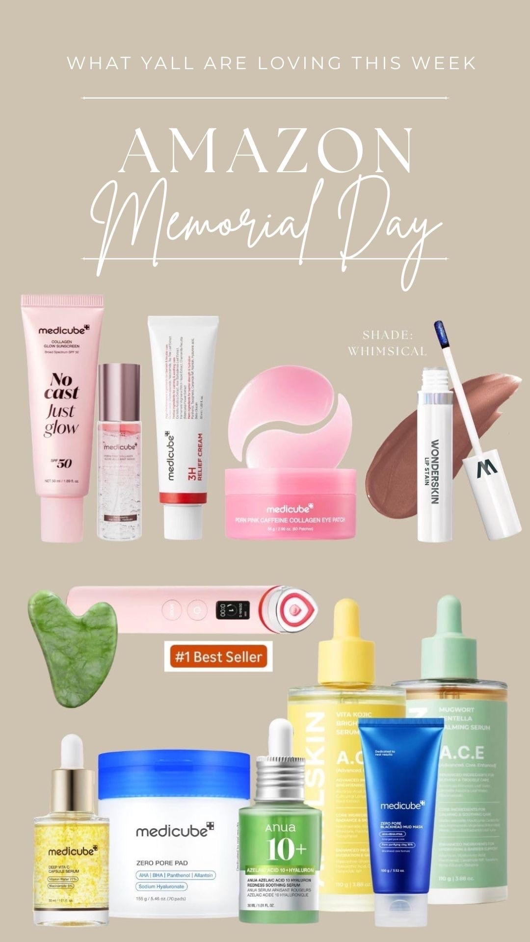 Skincare favorites Memorial Day Amazon favorites. I use these everyday, Korean skincare has SERIOUSLY changed my life yall!

#LTKBeauty #LTKSaleAlert #LTKselfcare