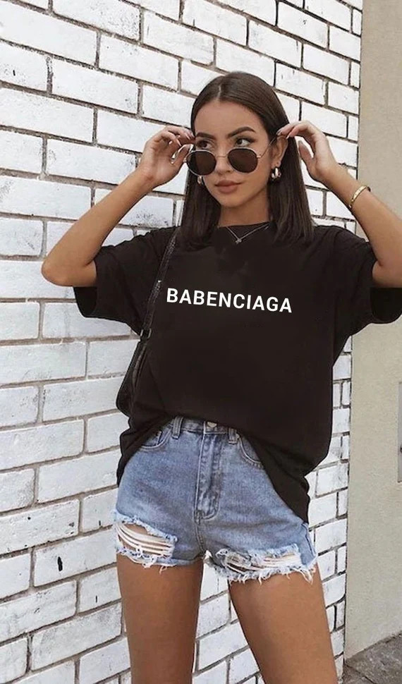 Babenciaga Fashion Shirt, Fashion Graphic T Shirt, Gift for fashion lover, Babe Shirt, Free Shipp... | Etsy (US)