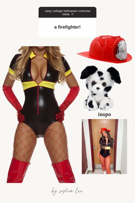 Fire fighter Halloween costume, so hot! #halloweencostume #cheaphalloweencostume