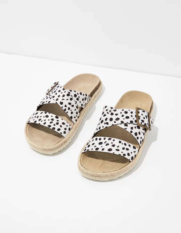 AE Animal Print Espadrille Sandal | American Eagle Outfitters (US & CA)