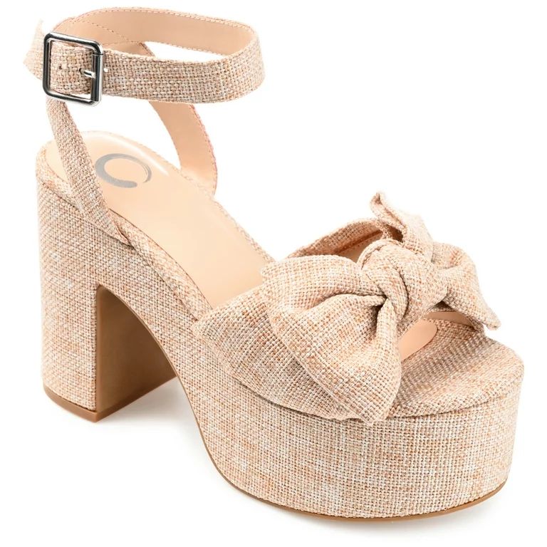 Journee Collection Womens Zenni Tru Comfort Foam Bow Detail Platform Sandals | Walmart (US)
