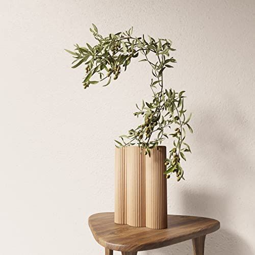 Minimalist Ceramic Flower Vase - Home Decor for Modern Table Shelf Fireplace Bedroom Kitchen Livi... | Amazon (US)