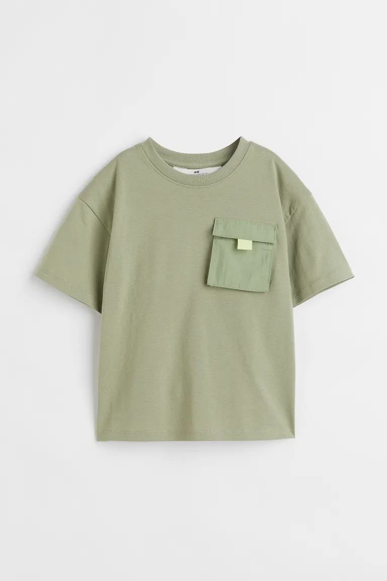 Oversized Pocket-detail T-shirt | H&M (US + CA)
