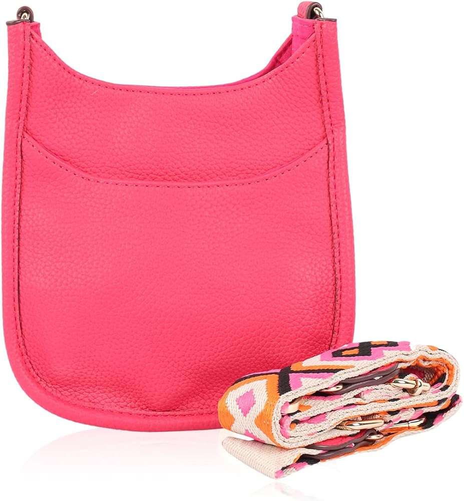 Versatile Vegan Leatherette Tote Bag - Faux Leather Purse Canvas Detachable Shoulder Strap, Leopa... | Amazon (US)