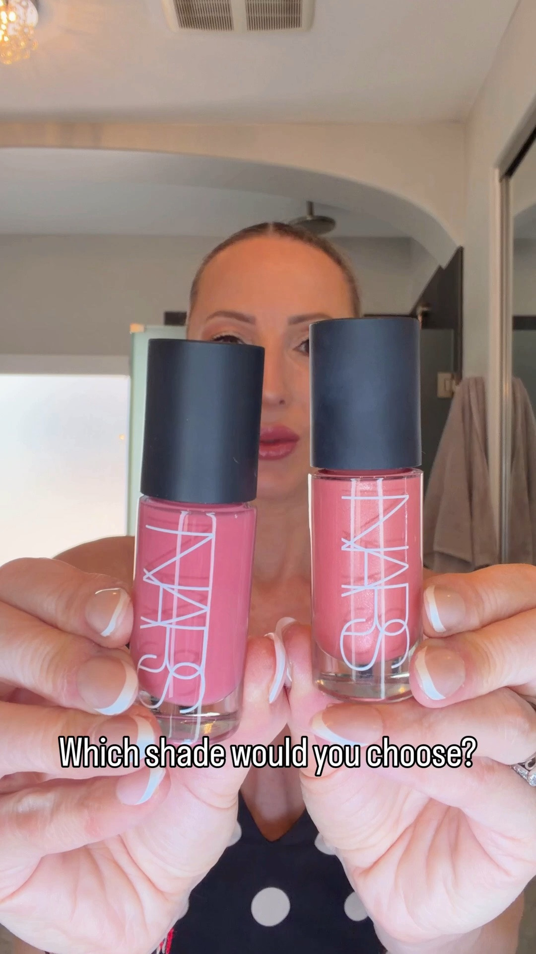 #gifted NARS liquid blush try on, which shade do you prefer Orgasm or Orgasm Fantasy. I like the more shimmery original Orgasm. Both are so easy to blend and build.

#LTKOver40 #LTKBeauty