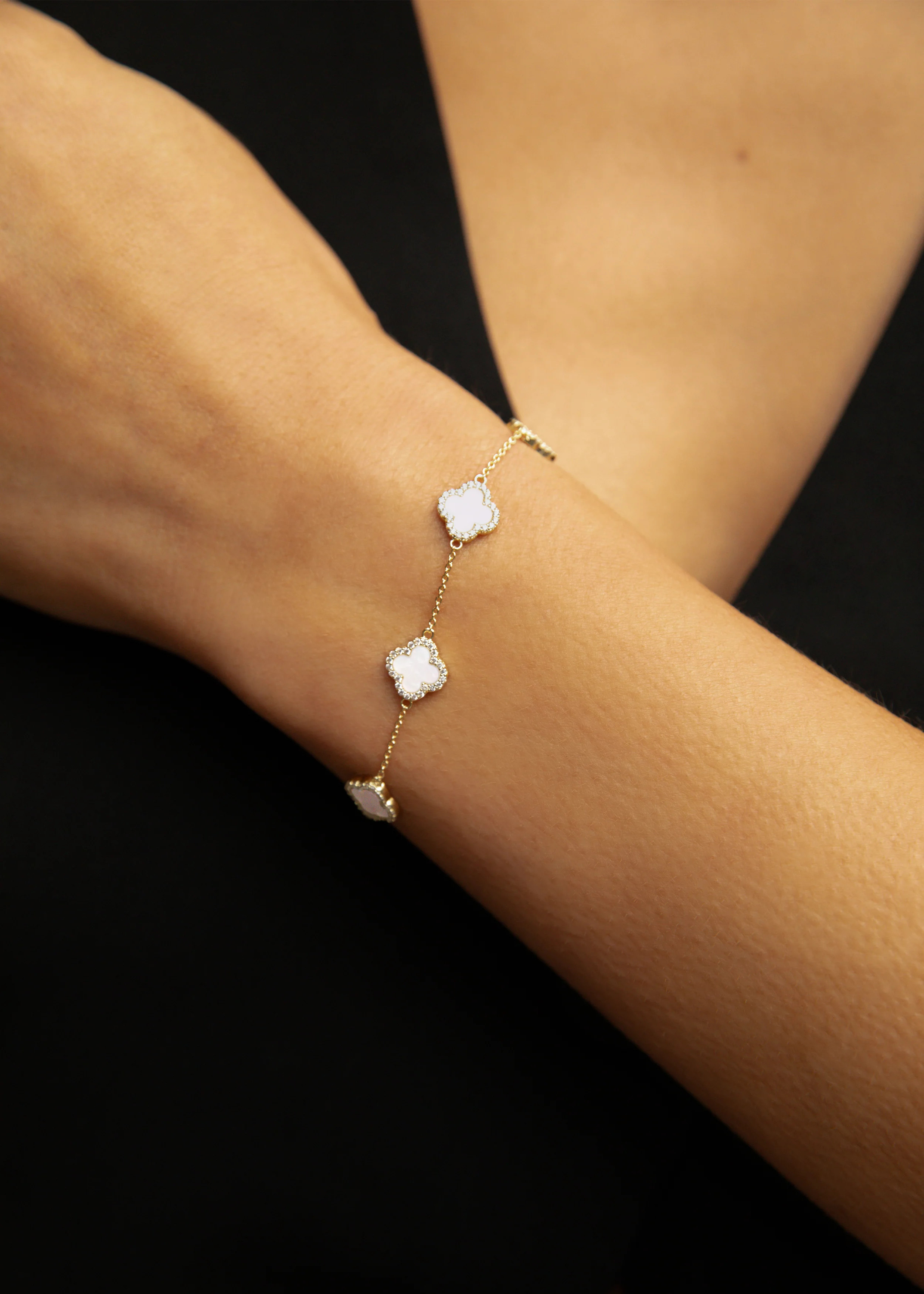 Mini Icon White Bracelet | Electric Picks Jewelry