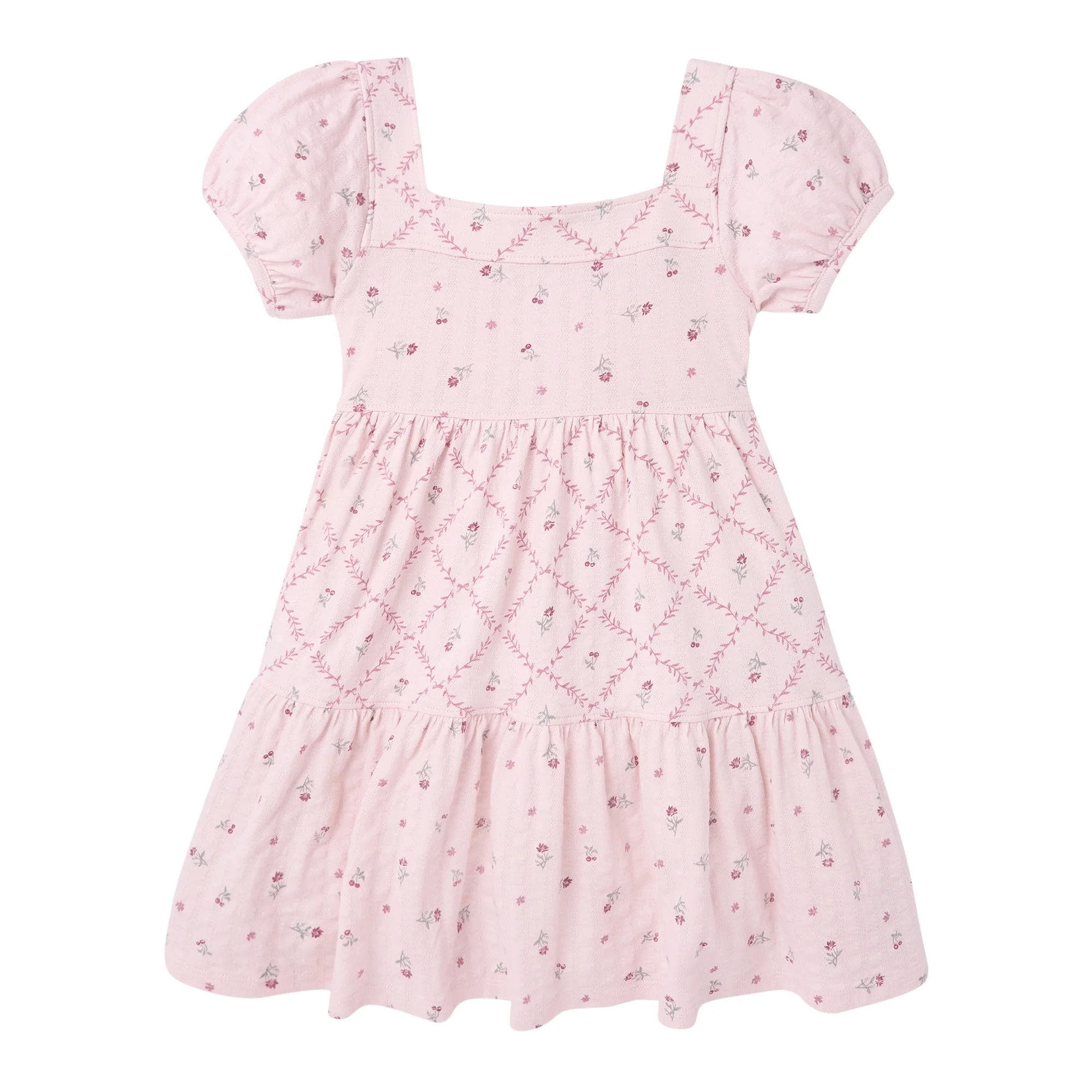 Modern Moments by Gerber Toddler Girl Tiered Dress, Sizes 12 Months - 5T | Walmart (US)