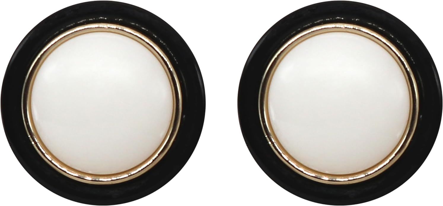 Black White Earrings for Women Sparkly Geometric Dangle Drop Statement Jewelry | Amazon (US)