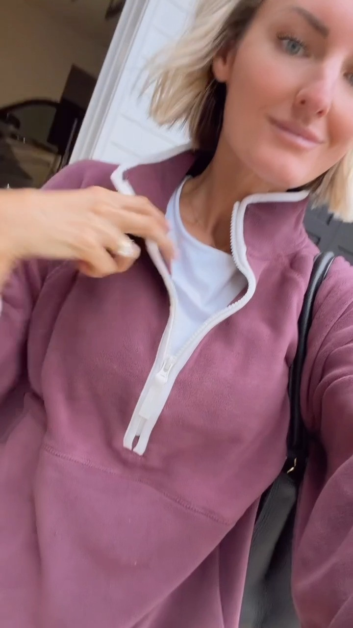 What I'm wearing this morning! So excited that the mornings have been cool enough for a warmer jacket! Wearing M in pullover!

Loverly Grey, Target, free people shorts, fleece pullover, fall pullover, fall athleisure 

 #LTKSeasonal #LTKActive