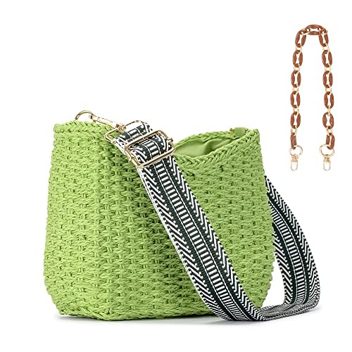 Herald Small Summer Crossbody Bags for Women, Beach Handmade Straw Woven Pocketbooks Handbag Shou... | Amazon (US)