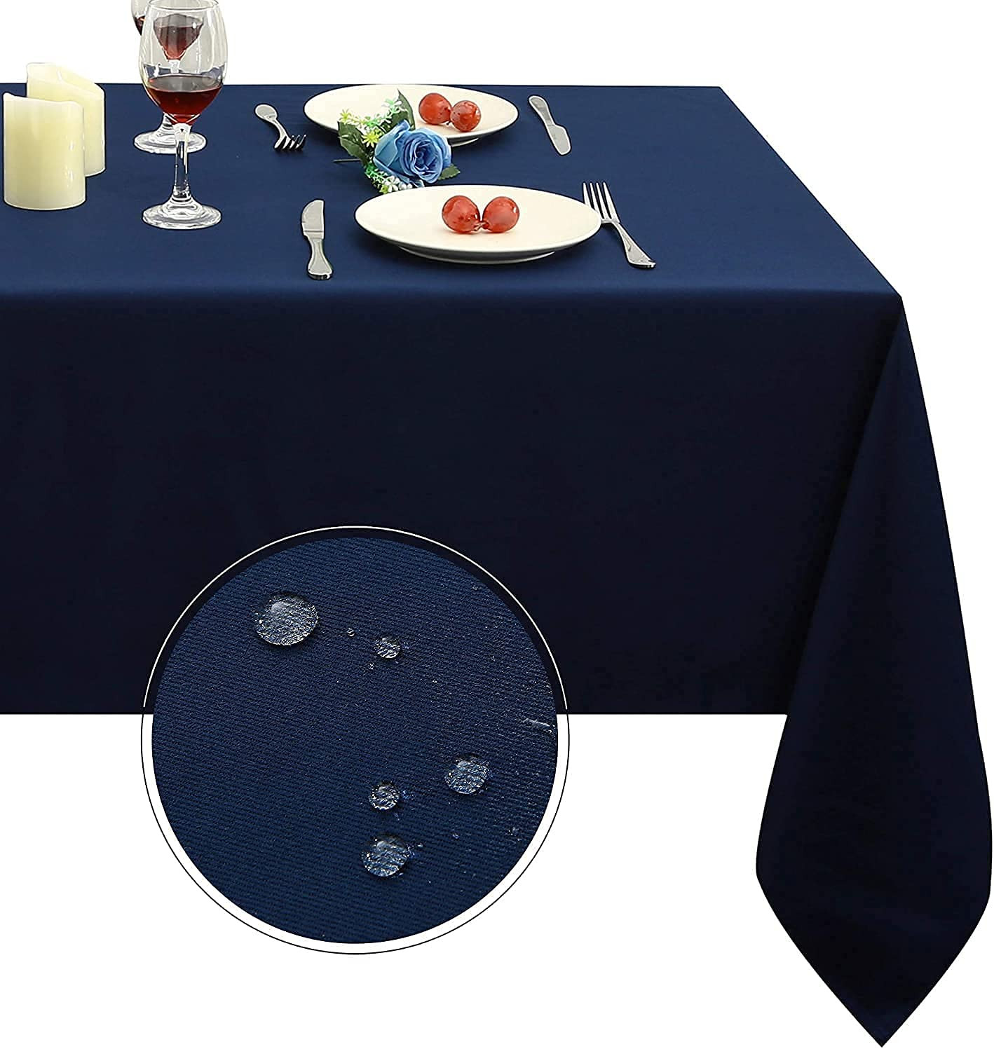 Obstal Rectangle Table Cloth, Oil-Proof Spill-Proof and Water Resistance Microfiber Tablecloth, D... | Amazon (US)