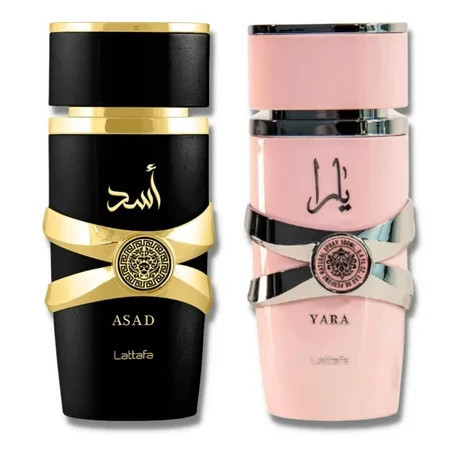 Lattafa for Women 2 Piece Eau de Parfum Gift Set Yara + Asad 3.4 oz/100 ml Each | Walmart (US)