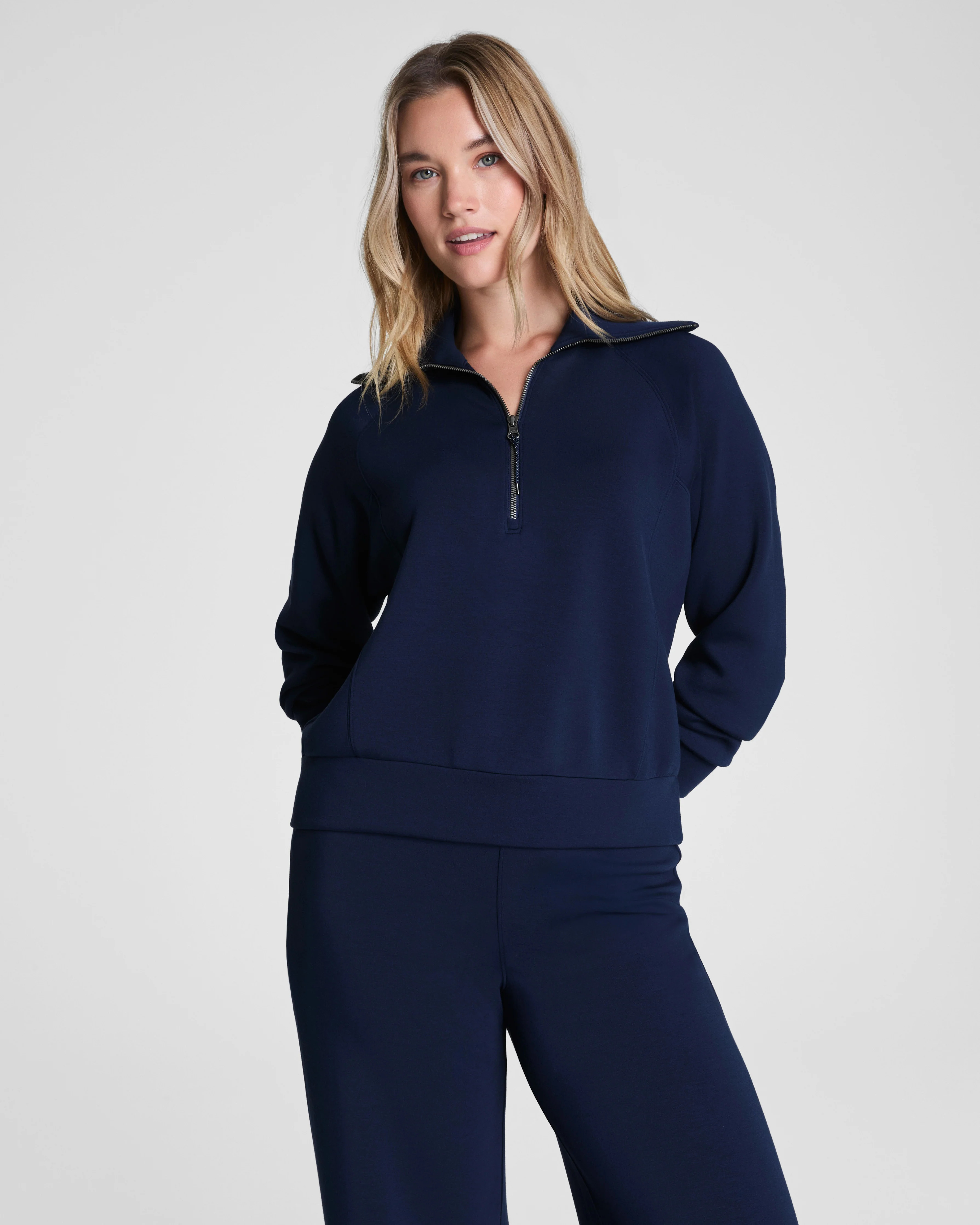 AirEssentials Lightweight Half Zip Sweatshirt | SPANX | Spanx Canada