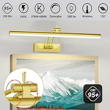 Yuichoy 3 Pack Picture Light Battery Operated for Wall, 16" Wireless Display Art Lighting for Pai... | Amazon (US)