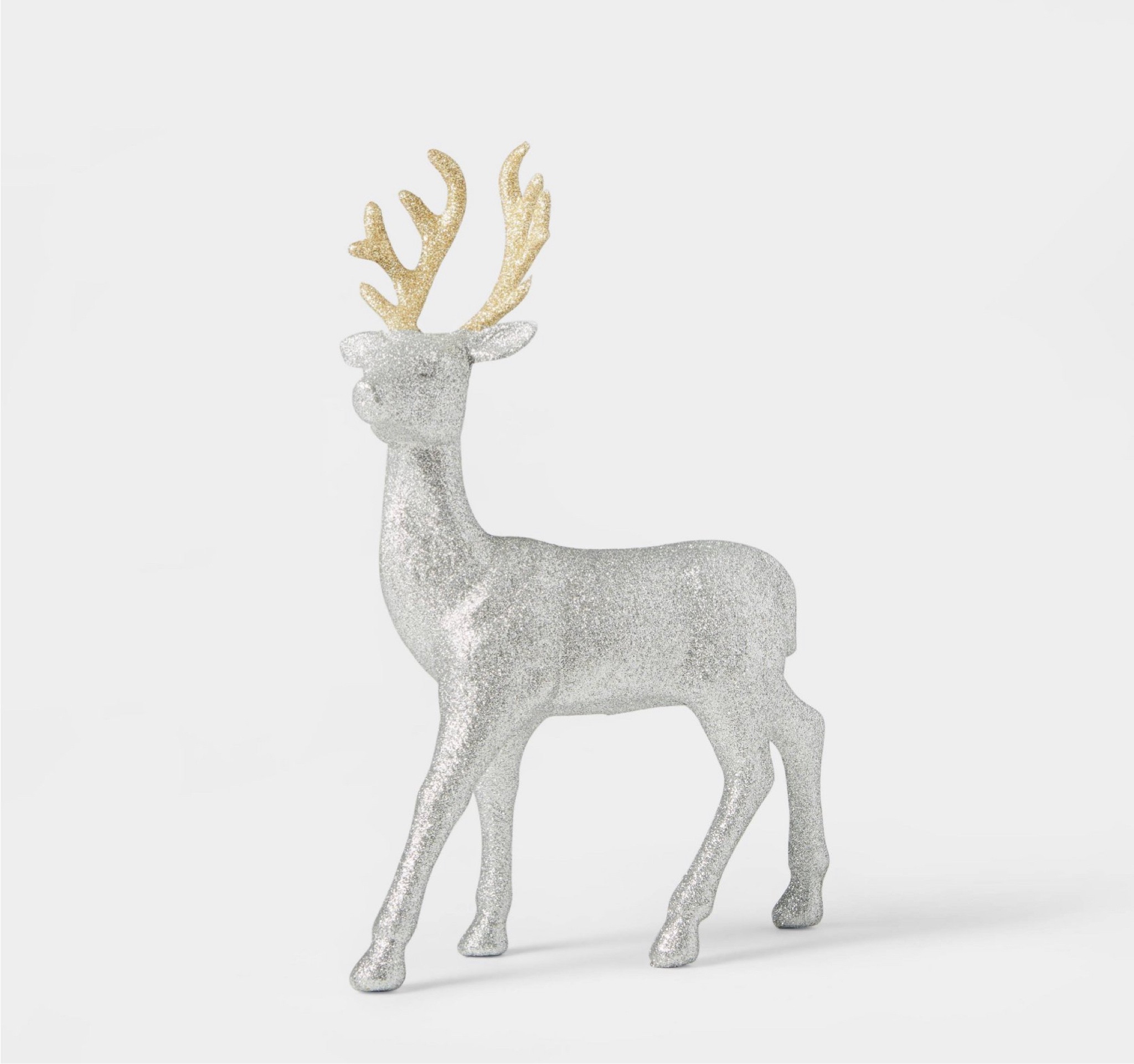 12” Glitter Deer Decorative Figurine Silver 

#LTKunder50 #LTKSeasonal #LTKHoliday