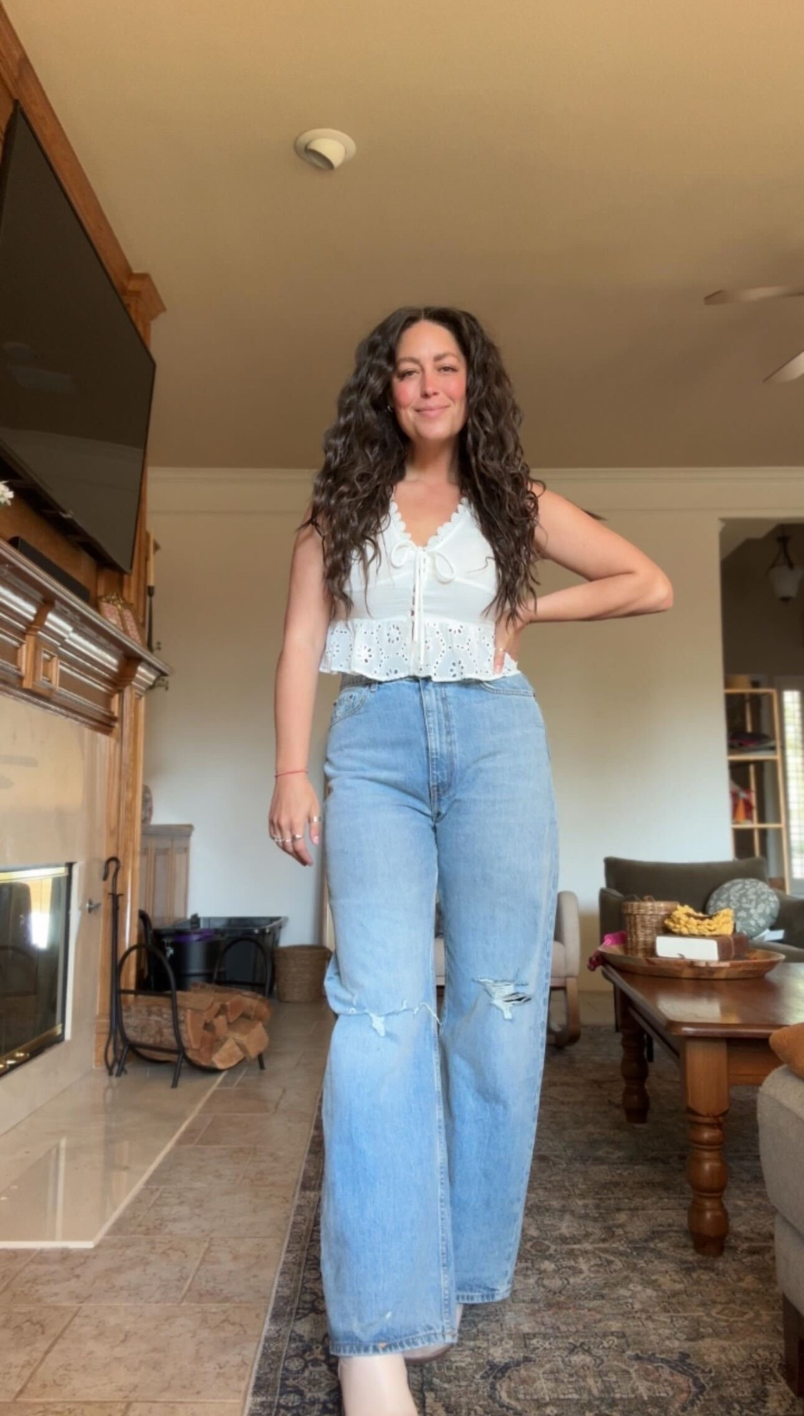 Soft pink, denim, and my favorite boots — simple pieces that feel like home.
 Dressed up just enough for church, but still totally me.

#LTKStyleTip #LTKFindsUnder100 #LTKFindsUnder50