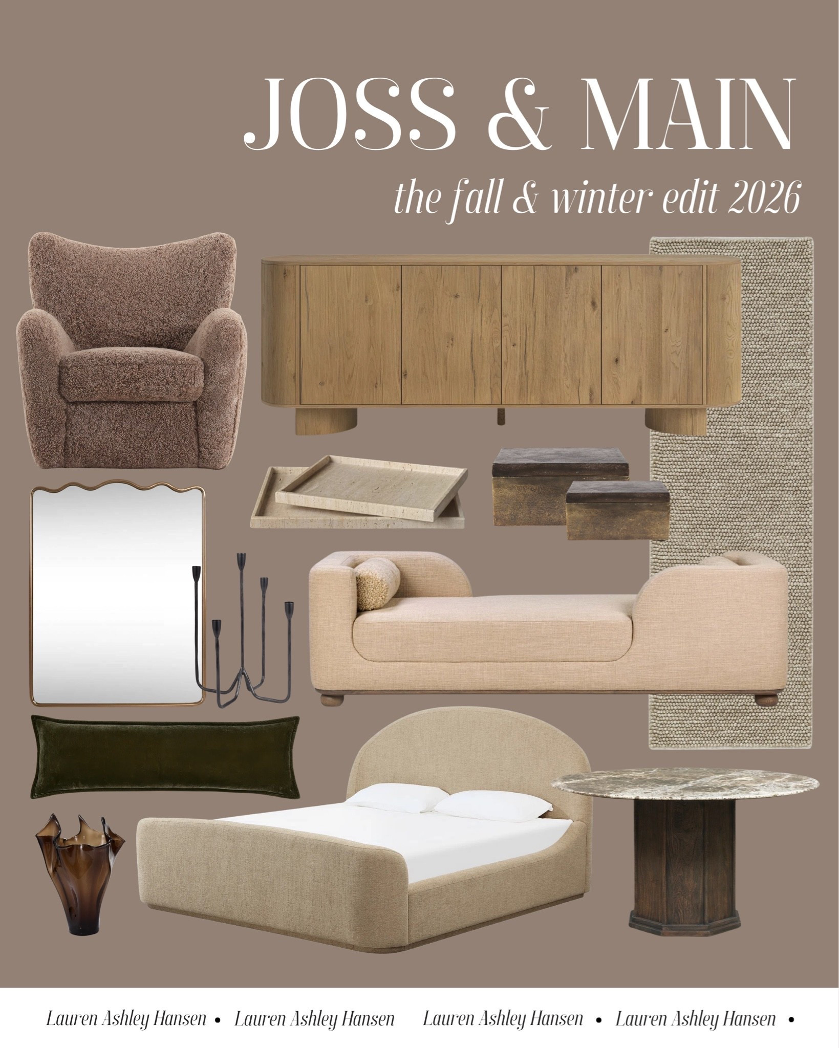 The Joss & Main fall and winter edit for 2026 is here! Rooted in comfort, layers of earthy tones, and and a mix of shapes and finishes for a refined look this fall and winter!

#LTKHome
