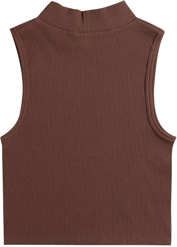 NATHGAM Tank Tops for Women 2024 Summer Ribbed Knit Tank Tops Solid Color Sleeveless Stretch Shir... | Amazon (US)