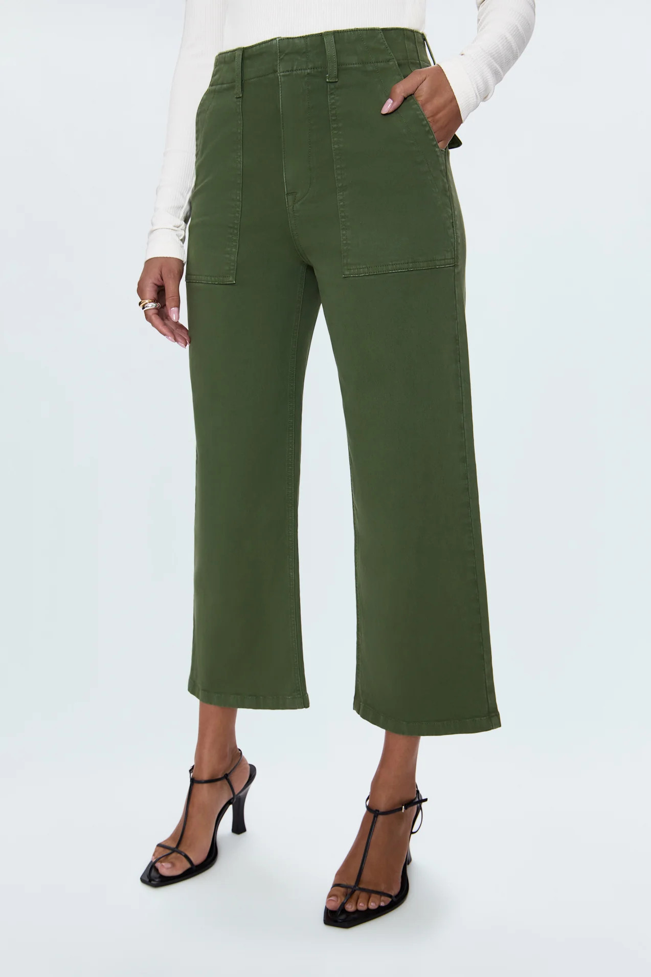 Sophia Wide Leg Pant - Artichoke | Pistola Denim