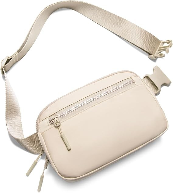 Fanny Pack Crossbody Bags for Women 1.5L Belt Bag with 3 Zipper Pockets Fashion Waist Packs Every... | Amazon (US)