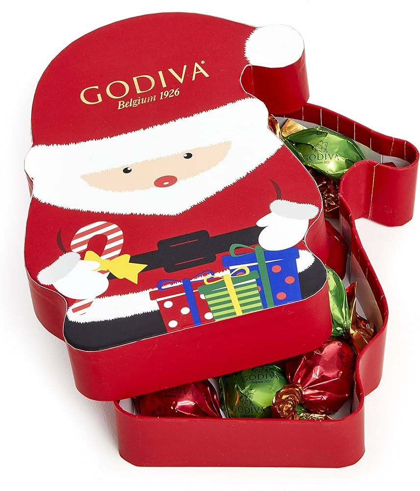 Godiva Chocolatier Christmas Santa Gift Box with 8pcs Individually Wrapped Chocolate Truffles | Amazon (US)