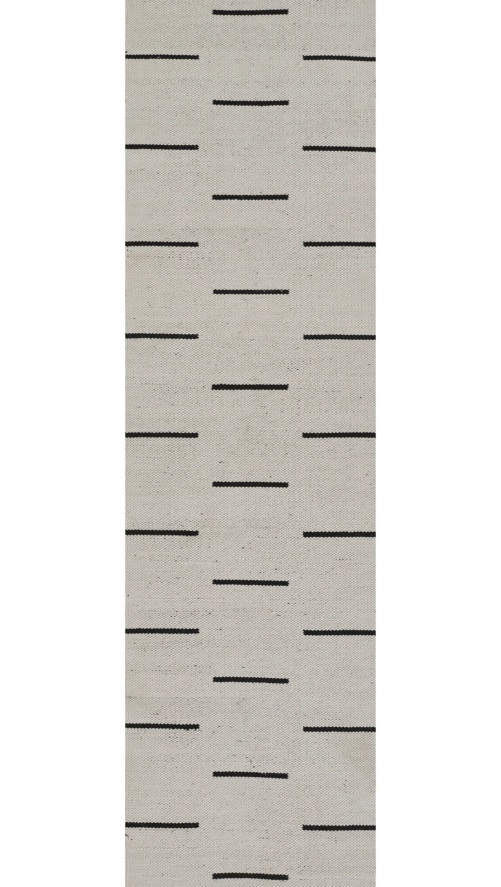 AllModern Malmo Geometric Hand-Woven Ivory/Black Indoor / Outdoor Area Rug & Reviews | Wayfair | Wayfair North America