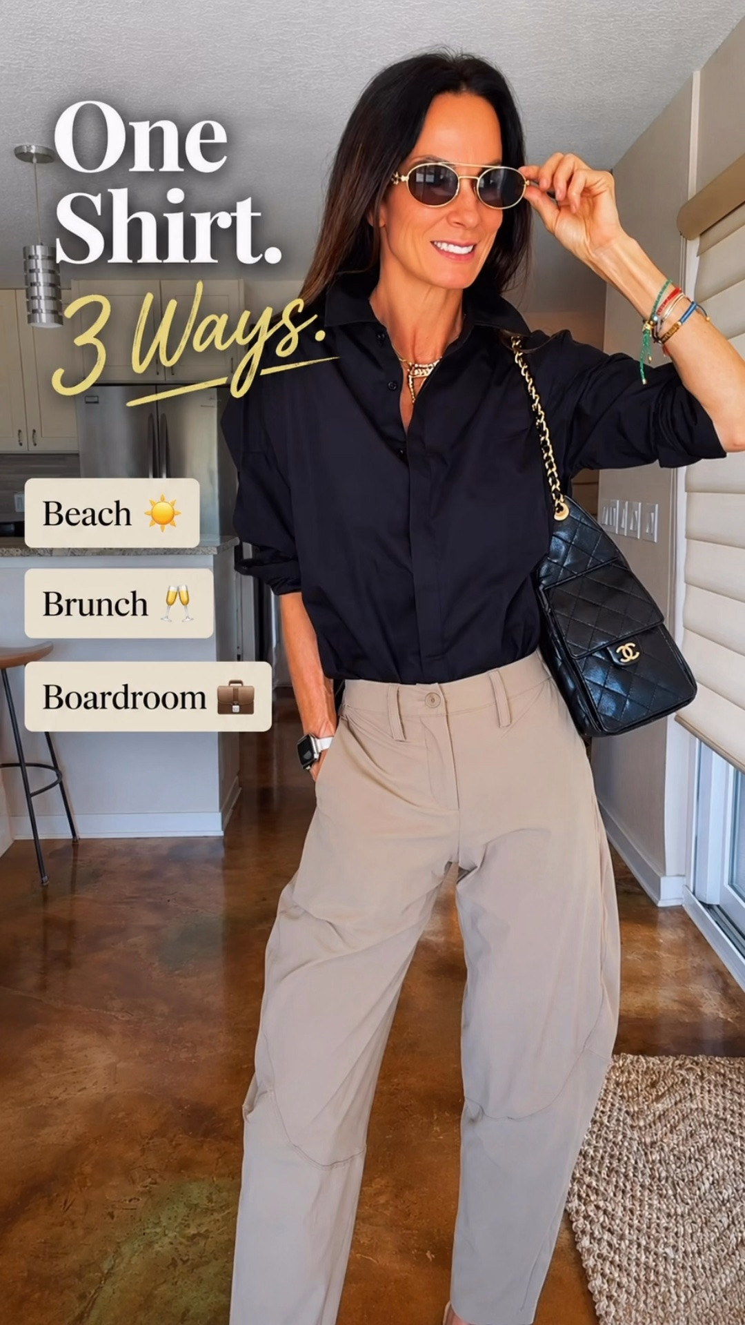 One shirt. Three completely different personalities. 🤍✨

The kind of piece that quietly becomes the hardest-working item in your closet.

☀️ Throw it over a bikini for the beach.
🥂 Tie it over a sarong for brunch.
💼 Tuck it into tailored pants and suddenly you’re ready for the boardroom.

Proof that you don’t need more clothes… you just need pieces that work harder.

Which look are you choosing first: Beach, Brunch, or Boardroom? Tell me below! 👇

#NicoleColeeStyle #CapsuleWardrobe #StyleOver40 #SummerStyle #OOTD

#LTKootd #LTKgrwm #LTKdayinmylife