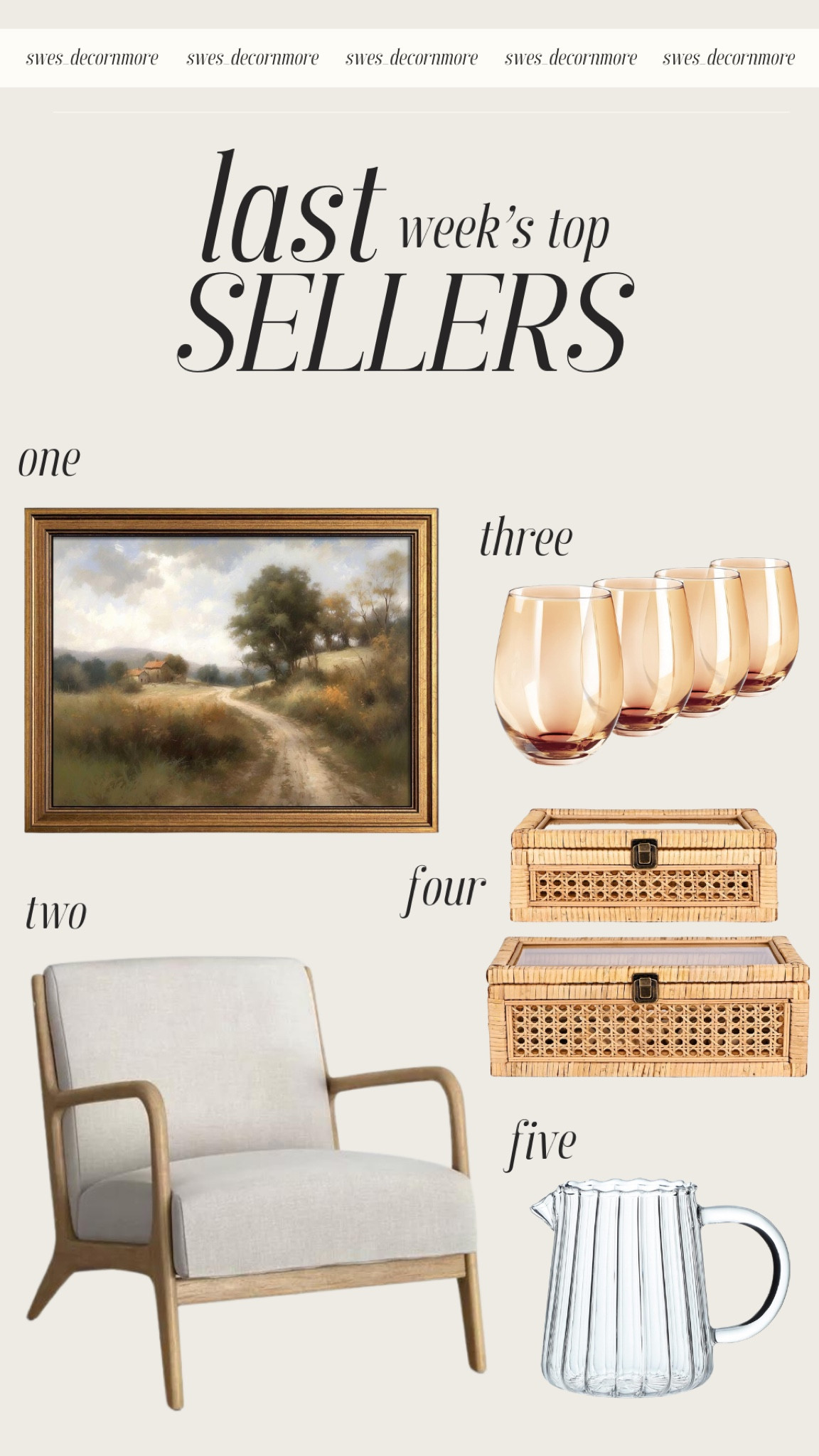  Last Week's Top Sellers: Love these amber drinking glasses for fall gatherings and this beautiful accent chair for creating a cozy corner. Perfect additions to your fall home decor.

#LTKSeasonal #LTKStyleTip #LTKHome