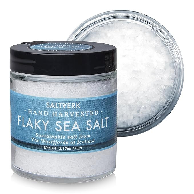 Saltverk Flaky Sea Salt - Gourmet, Icelandic, Hand Harvested and Sustainably Made - 3.17 Oz Jar | Amazon (US)