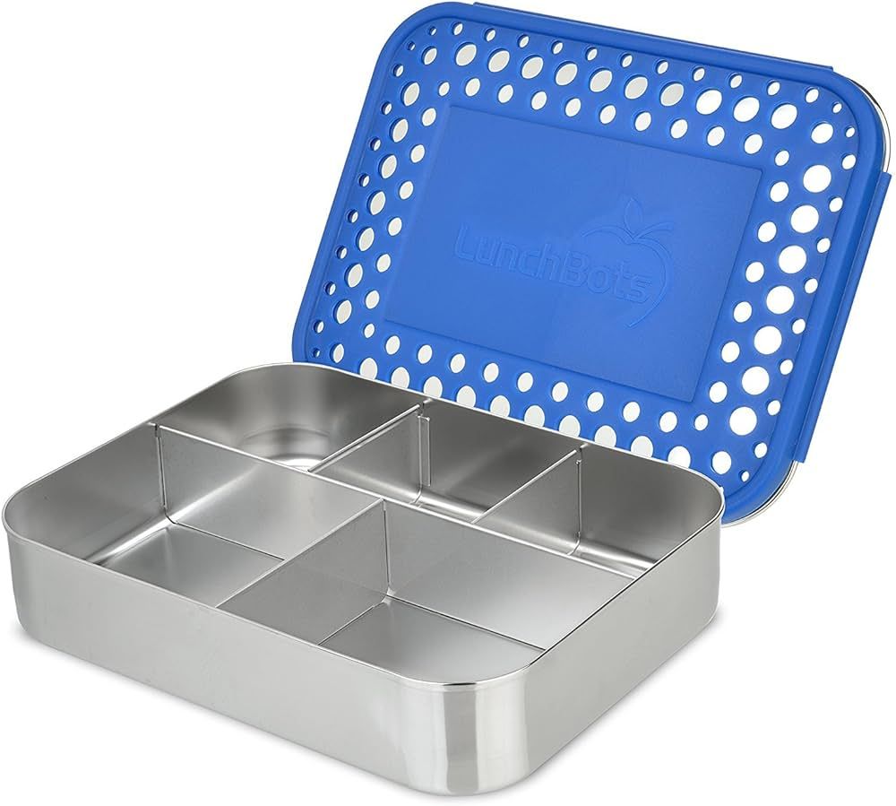 LunchBots Large Cinco Stainless Steel Lunch Container - Five Section Design Holds a Variety of Fo... | Amazon (US)