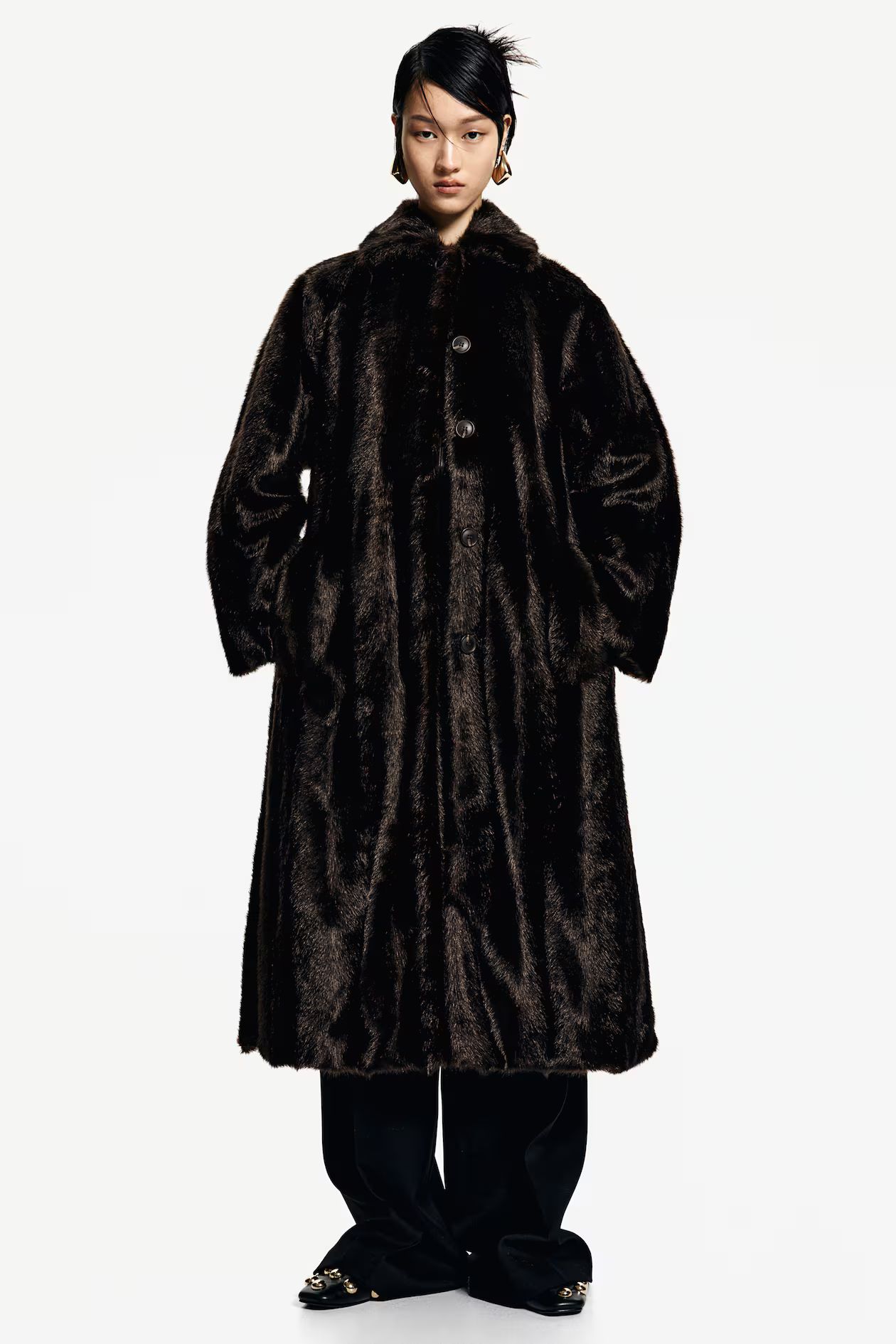 Fluffy Tie-Belt Coat | H&M (US + CA)