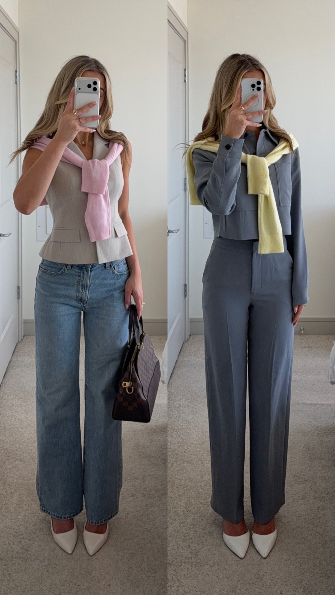 @Aritzia new sweaters are perfect to make any office look more springy 🌸☀️ #aritziapartner #ad #paidlink

#LTKWorkwear
