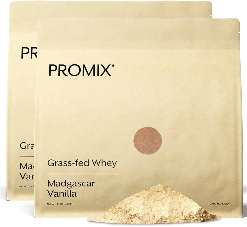 ProMix Nutrition Whey Protein Powder, Vanilla - Grass-Fed & 100% All Natural - ­Post Workout Fit... | Amazon (US)