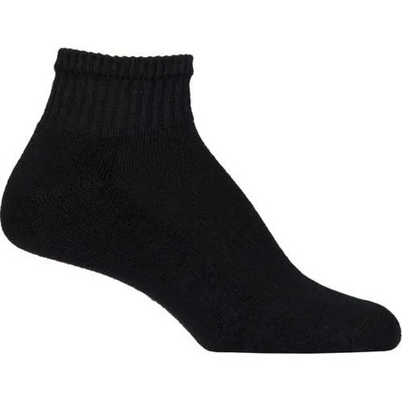 Gildan Men s Cushioned-Sole Black Ankle Socks 10-Pack | Walmart (US)
