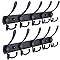 Dseap Coat Rack Wall Mounted - 5 Tri Hooks, Heavy Duty, Stainless Steel, Metal Coat Hook Rail for... | Amazon (US)