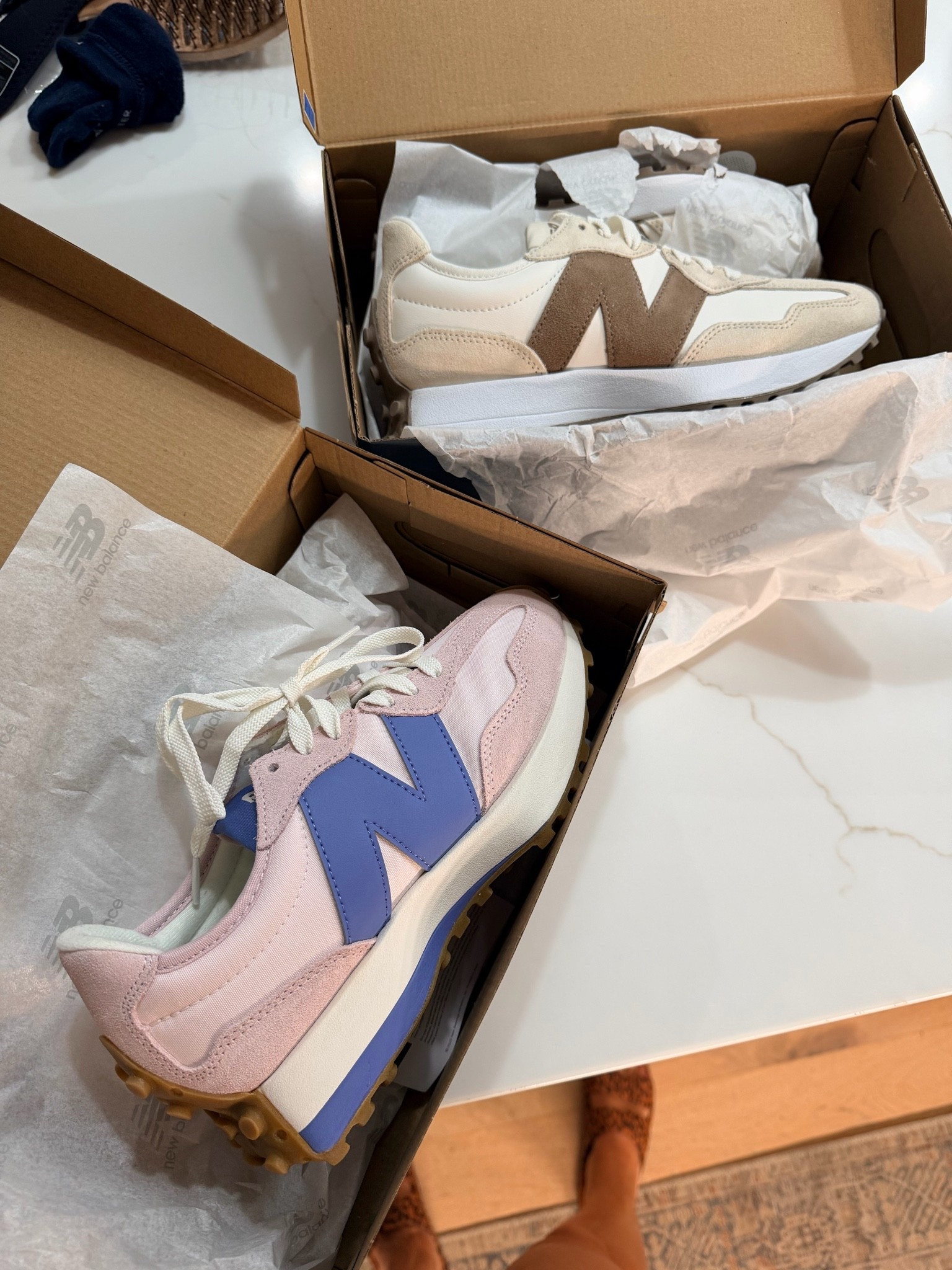 Pink and periwinkle New Balance 327. My favorite sneaks to wear with scrubs

#LTKWorkwear #LTKOver40 #LTKmomlife