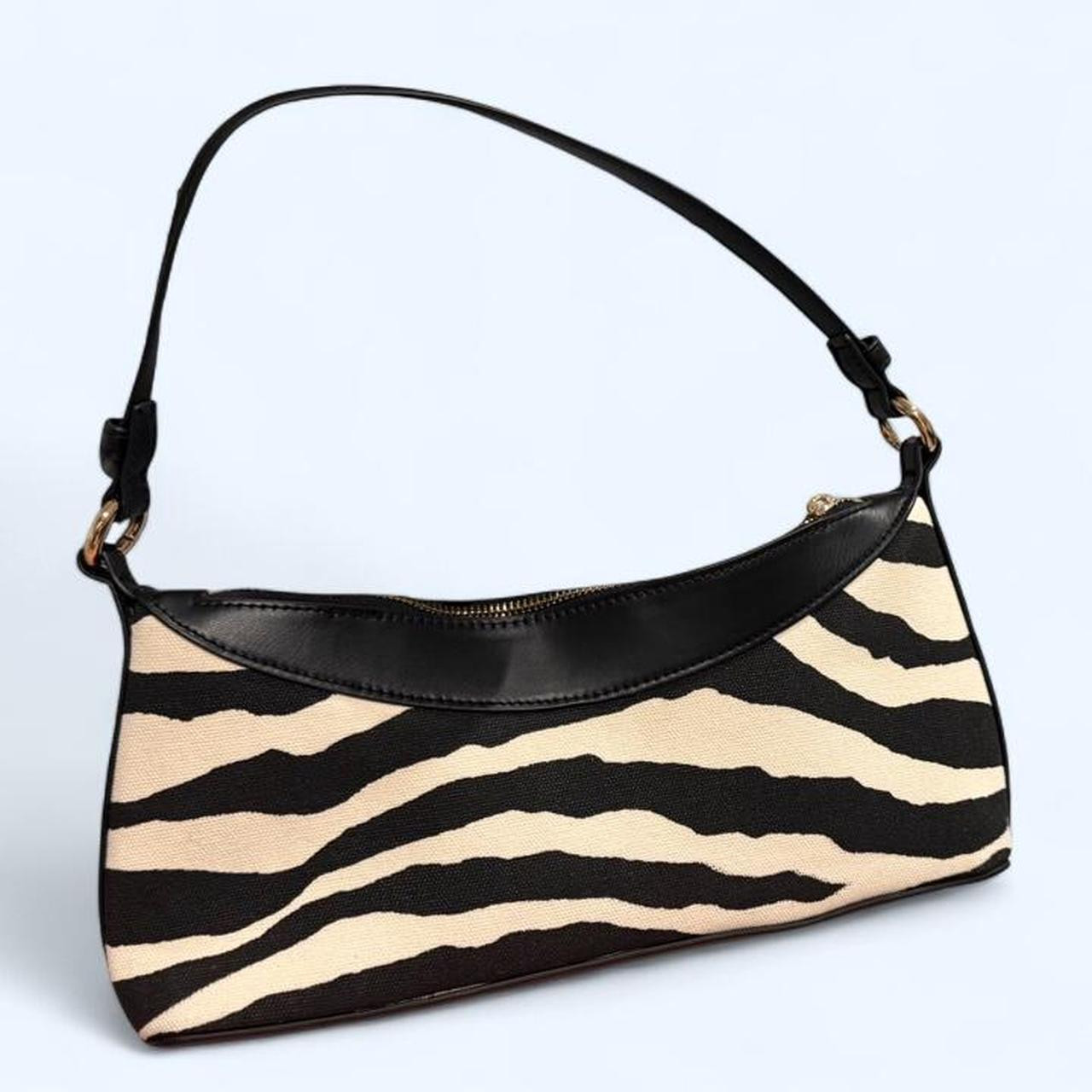 Zebra print shoulder bag 
#zebra #animalprint

- Has... | Depop US