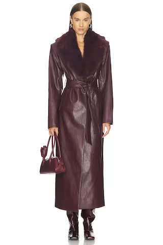 Camila Coelho Nala Coat in Oxblood from Revolve.com | Revolve Clothing (Global)