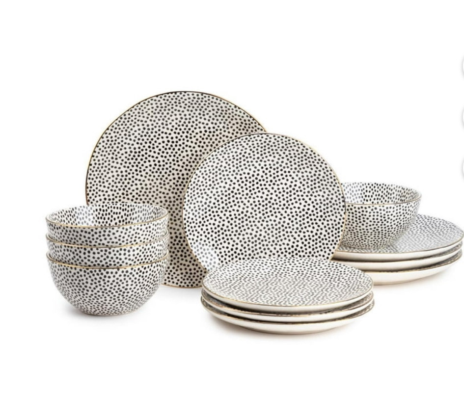 My cute dishes for 4 from Walmart are only $50! Dishwasher and microwave safe! Hold up great too! Highly recommend these! 

#dishes #walmart #home #kitchen 