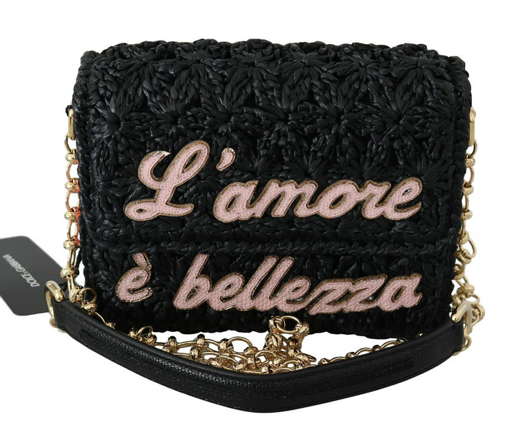 Dolce & Gabbana Millennials L'Amore E'Bellezza Raffia Women's Bag | Shop Premium Outlets