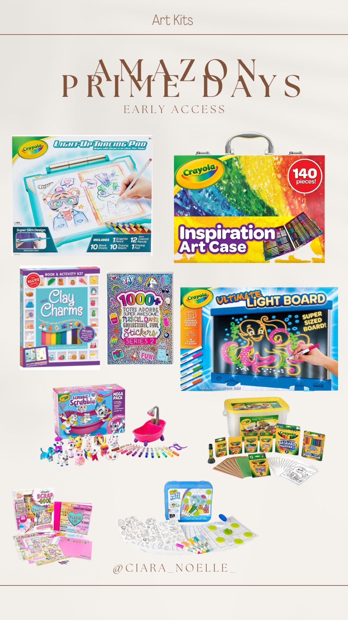 Perfect gifts for your creative littles | I have bought almost all of these for Aria at least once | love getting them on prime day sales and saving for Christmas 

#LTKkids #LTKsalealert #LTKGiftGuide