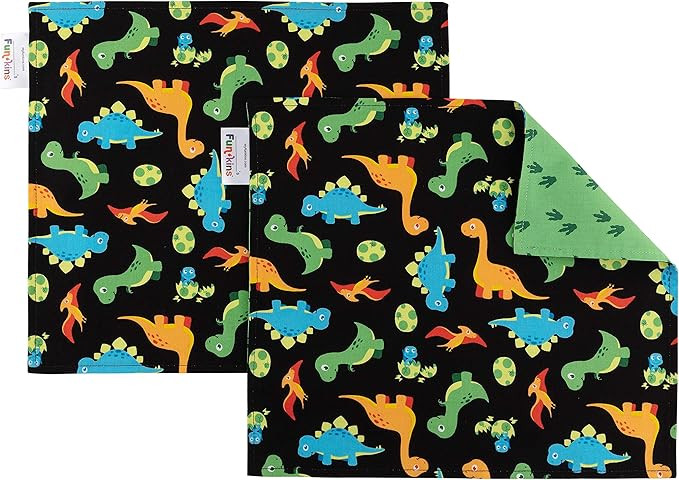 Funkins Reusable Cloth Placemats for Kids & Lunch Boxes | Reusable, Eco-Friendly | 15"x13", 2-ply... | Amazon (US)