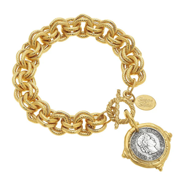 Mixed Metal Coin Bracelet | Susan Shaw