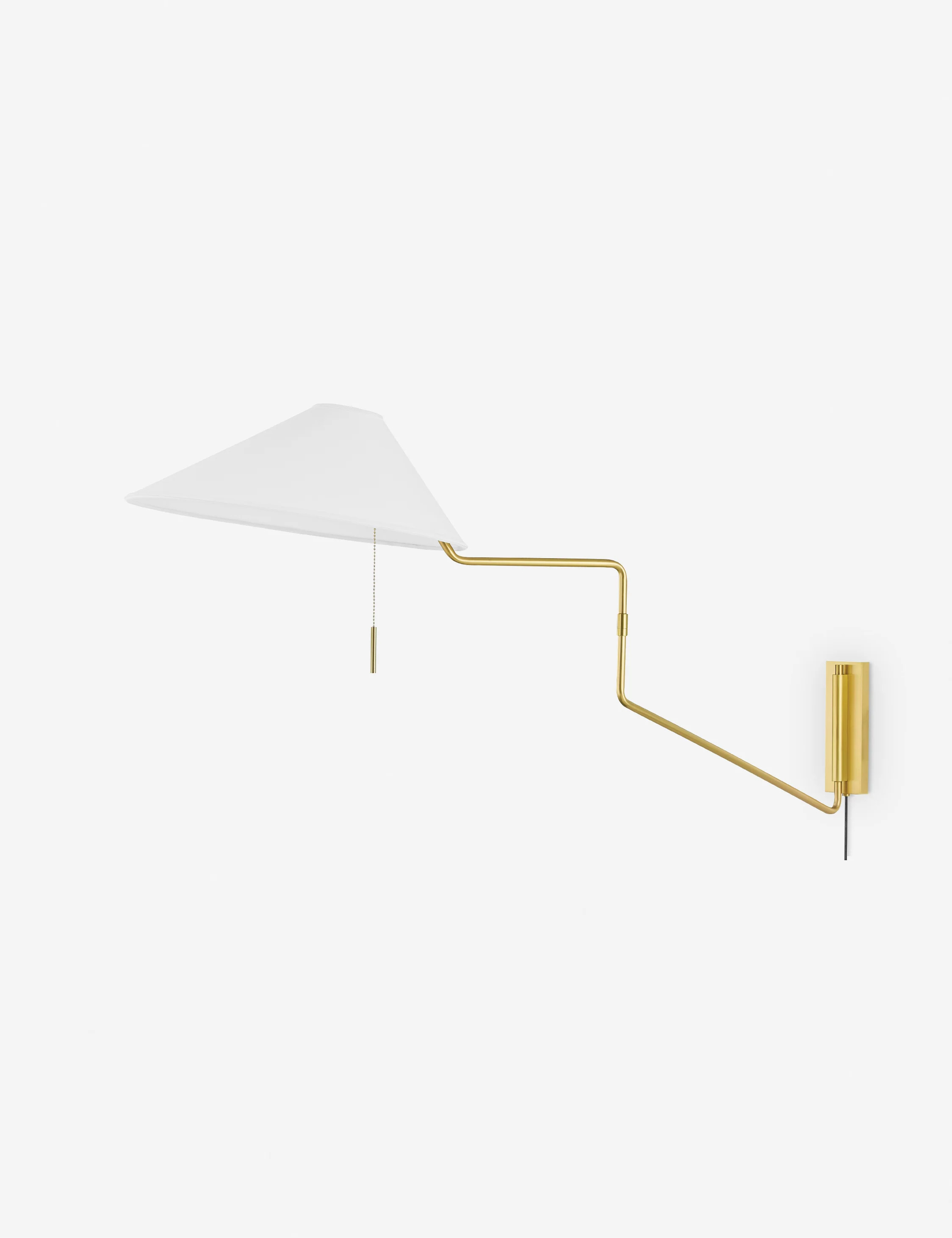 Rex Plug-In Sconce, Antique Brass | Lulu and Georgia 